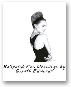 Ballpoint Pen Drawings by Gareth Edwards