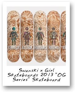 Swanski x Girl Skateboards 2013 “OG Series” skateboard decks