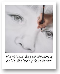 Portland based drawing artis Bethany Gosvener