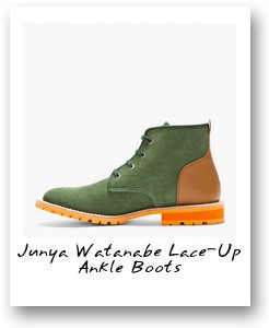 Junya Watanabe Lace-Up Ankle Boots