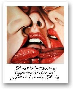 Stockholm-based hyperrealistic oil painter Linnea Strid