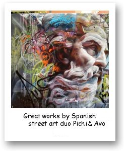 Great works by Spanish street art duo Pichi & Avo