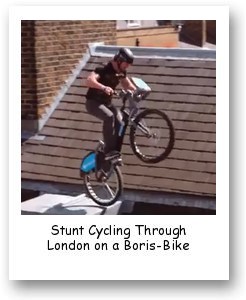Stunt Cycling Through London on a Boris-Bike