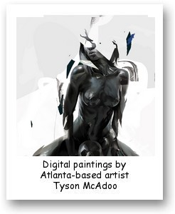 Digital paintings by Atlanta-based artist Tyson McAdoo
