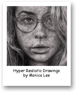 Hyper Realistic Drawings by Monica Lee