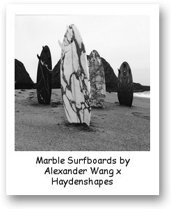 Marble Surfboards by Alexander Wang x Haydenshapes