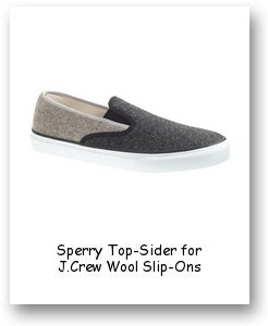 Sperry Top-Sider for J.Crew Wool Slip-Ons