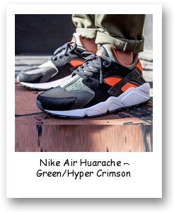 Nike Air Huarache - Green/Hyper Crimson