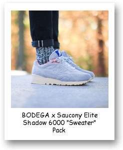 BODEGA x Saucony Elite Shadow 6000 "Sweater" Pack