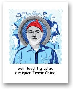 Self-taught graphic designer Tracie Ching