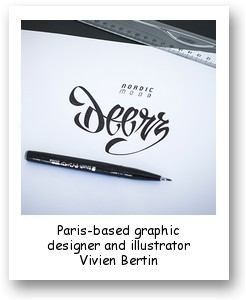 Paris-based graphic designer and illustrator Vivien Bertin