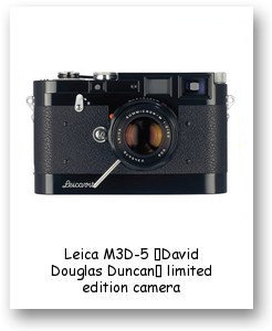 Leica M3D-5 “David Douglas Duncan” limited edition camera