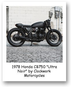 1978 Honda CB750 “Ultra Noir” by Clockwork Motorcycles
