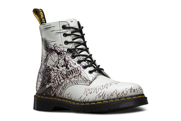 Dr Martens Pascal Demented Are Go The Day The Earth Spat Blood Leather Size 7