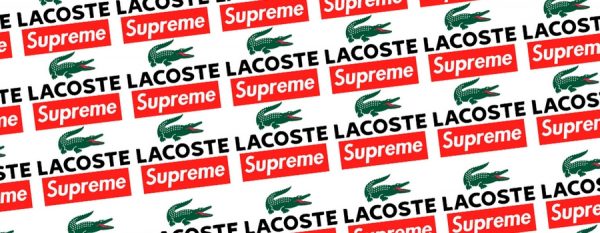First glimpse at Lacoste x Supreme collaboration