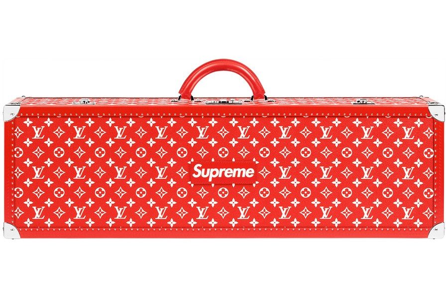 Buy Supreme x Louis Vuitton Boite Skateboard Trunk Monogram Red