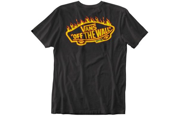 Collection "Flames Logo" textile et chaussures Thrasher x Vans