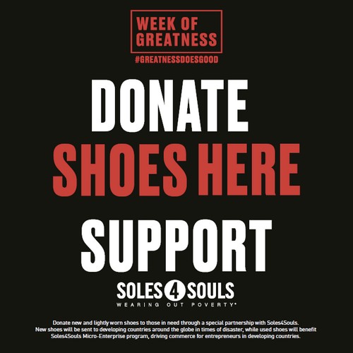 Foot Locker lance un appel aux dons pendant sa “Week of Greatness”