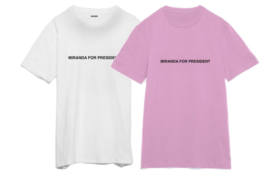 T-shirt Weekday "Miranda For President"