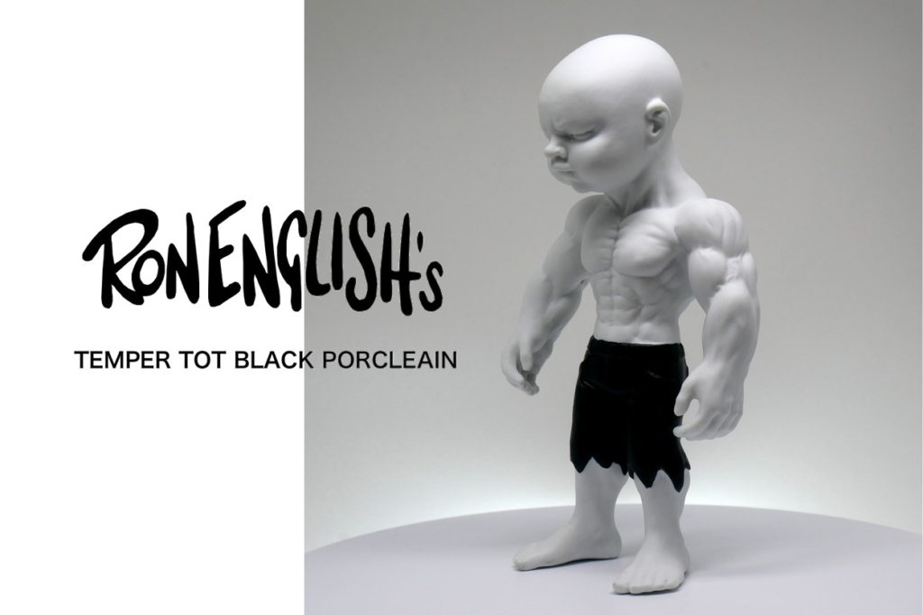 Porcelaine Temper Tot Black par Ron English x K.Olin Tribu