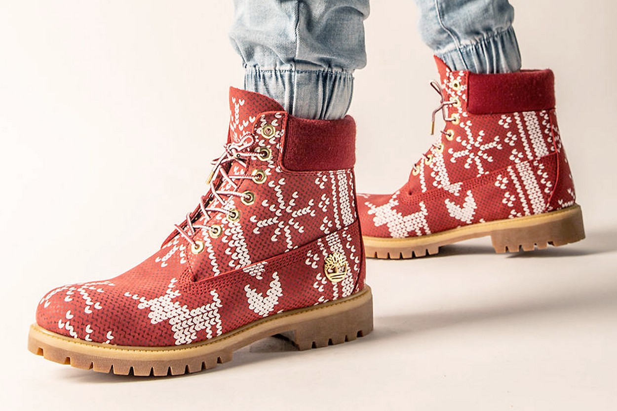 ugly sweater timberland boots