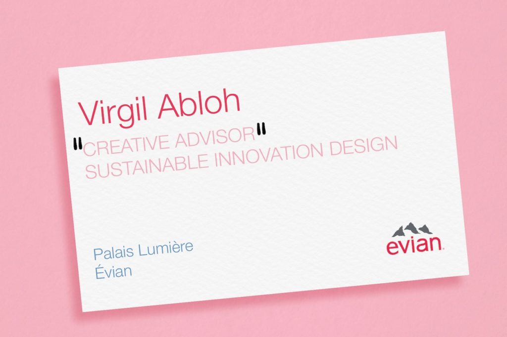 Virgil Abloh x Evian