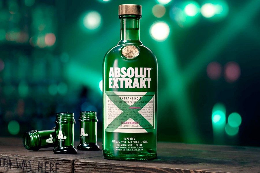 Absolut Vodka Extract suédoise Premium Vodka Shot Bouteille d