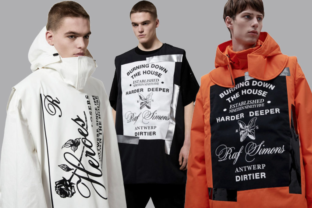 ollection Templa x Raf Simons Automne/Hiver 2019
