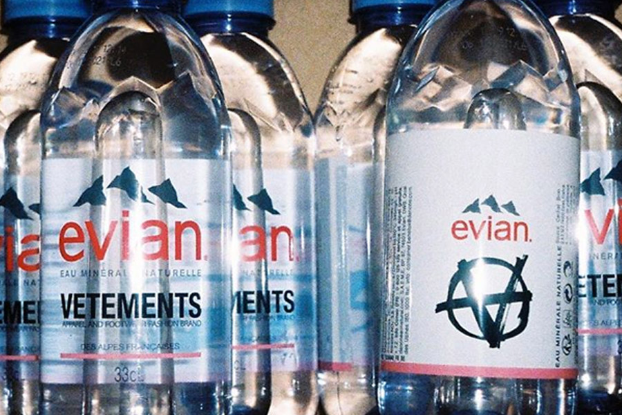 Vetements Evian Water Bottle Collaboration