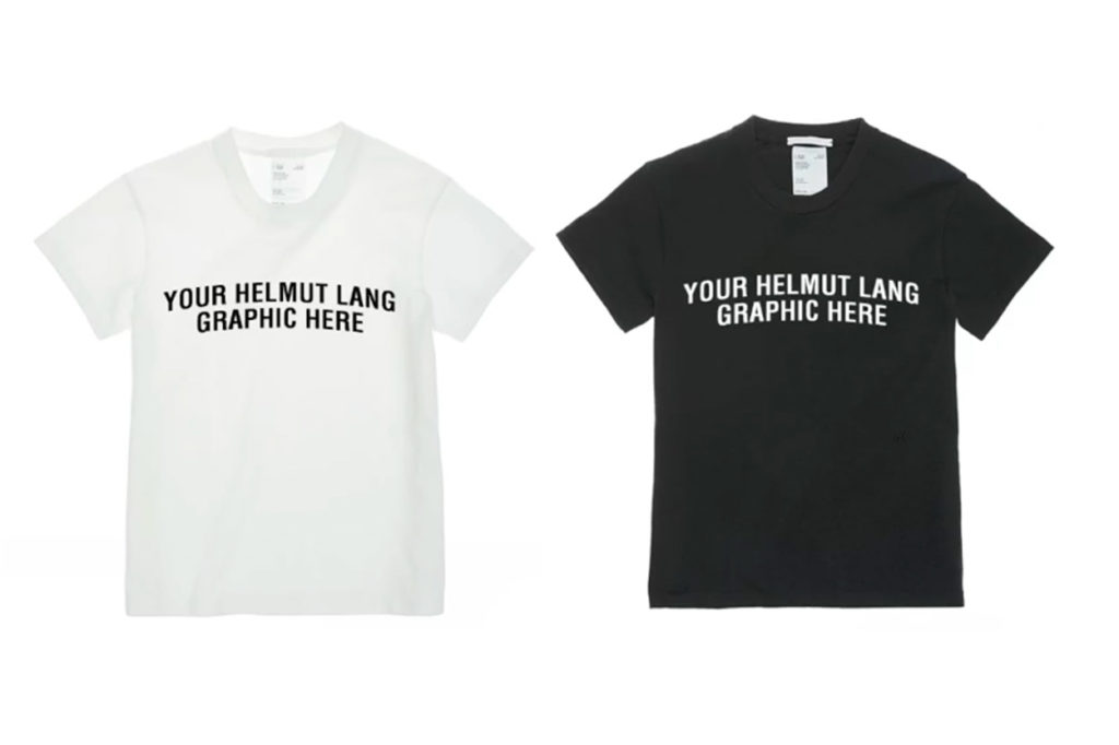 Helmut Lang lance un concours graphique pour la création de t-shirts