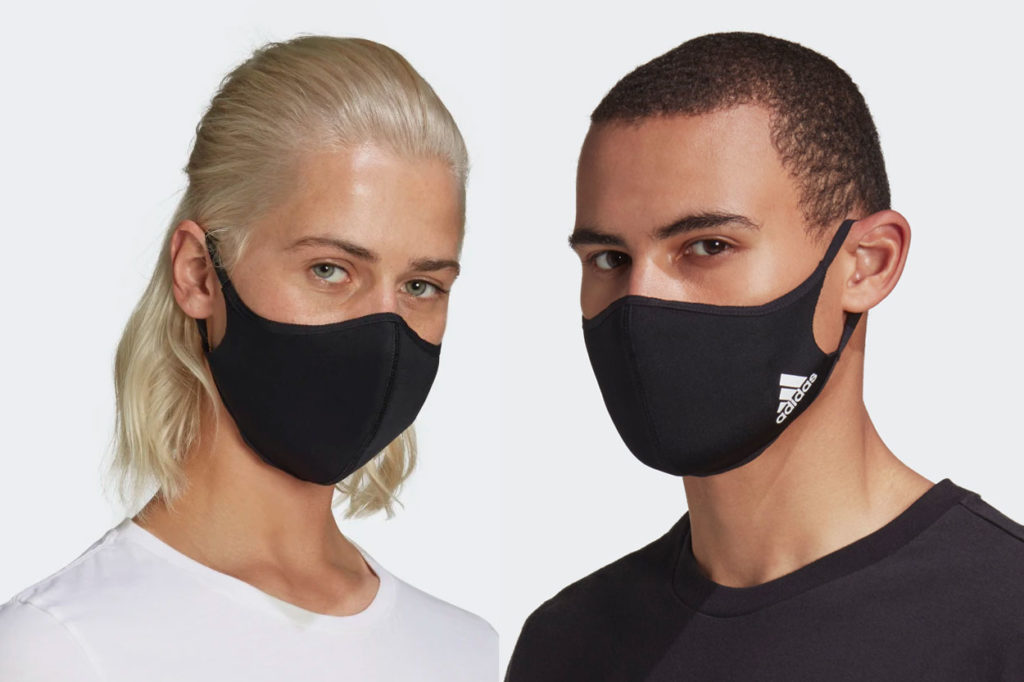 adidas lance un pack de masques noirs réutilisables