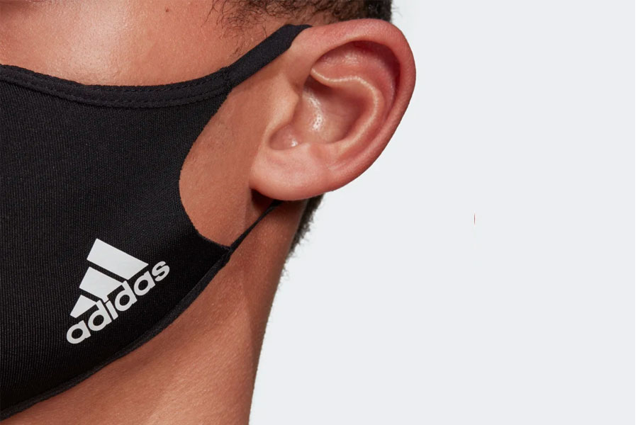 adidas lance un pack de masques noirs réutilisables