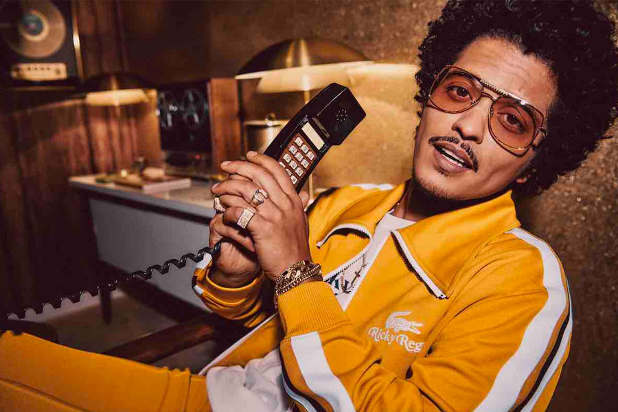 Collection LACOSTE x Bruno Mars "Ricky Regal"