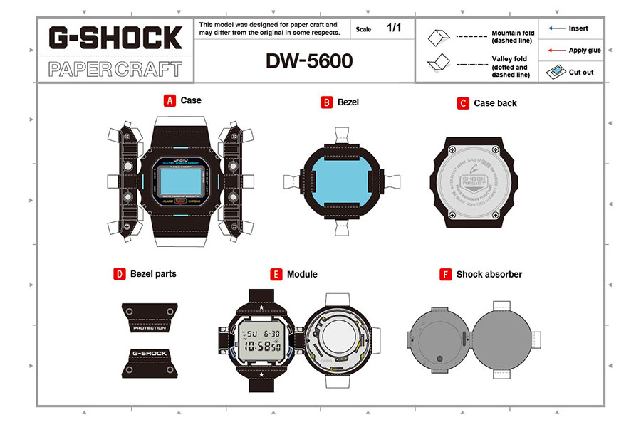 G-Shock "Papercraft" DW-5600