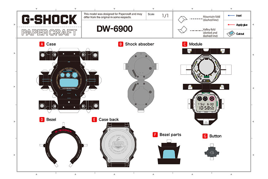 G-Shock "Papercraft" DW-6900