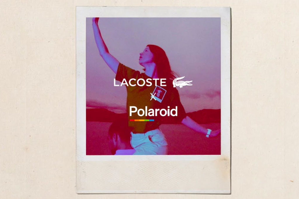 Collection LACOSTE x Polaroid Printemps/Été 2021
