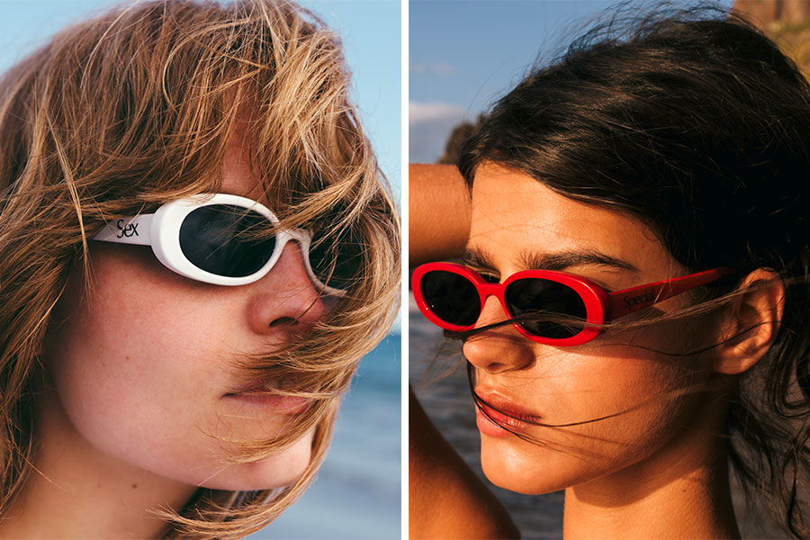 Collection de lunettes de soleil en édition limitée Le Specs x More Joy by Christopher Kane