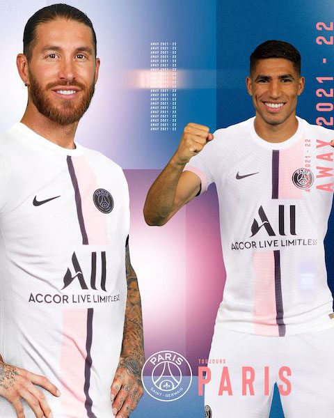 Paris Saint-Germain maillot extérieur 2021-22