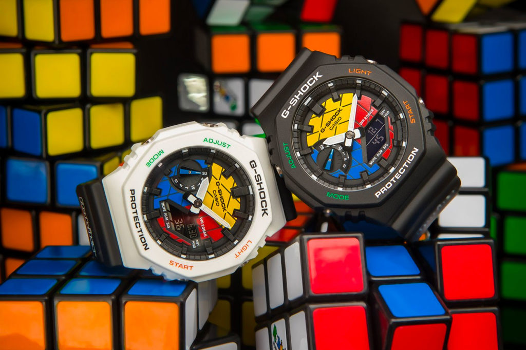 Rubik's Cube x G-Shock GAE-2100RC-1AER