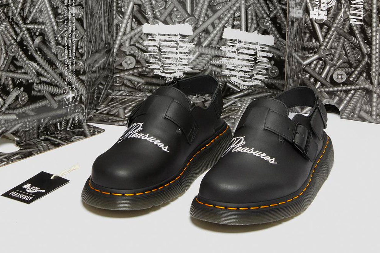 Dr. Martens Pleasuresコラボレーション Dr. Martens et PLEASURES se retrouvent pour lancer une paire de