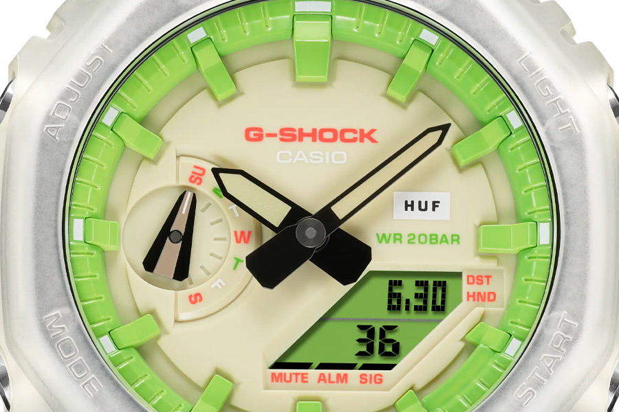 Collaboration HUF x G-Shock "20th Anniversary" GA-2100