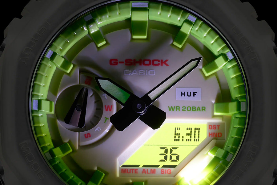 Collaboration HUF x G-Shock "20th Anniversary" GA-2100