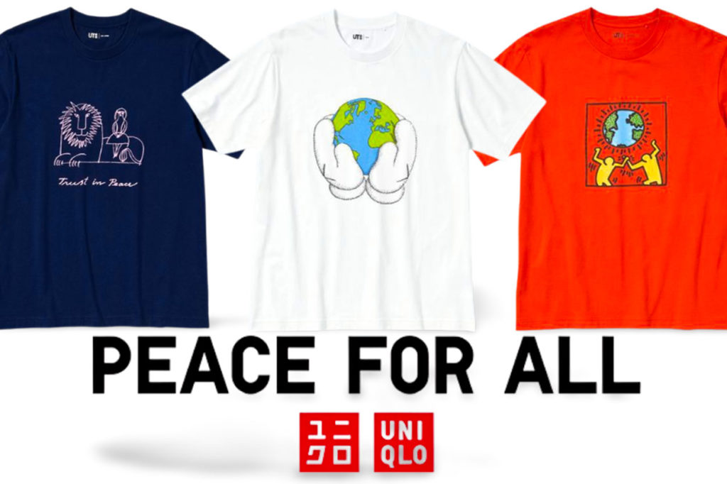 UNIQLO Peace for All Keith Haring, KAWS, Peanuts, Lisa Larson, et Wim Wenders
